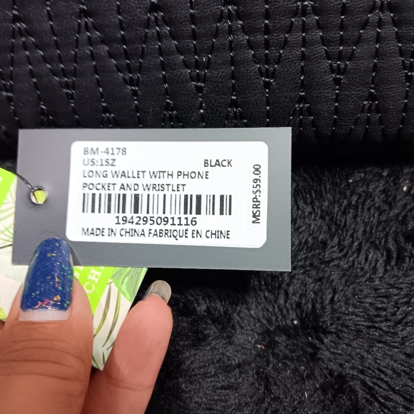 NWT Badgleey Mischka long wallet W/ phone pocket - Picture 3 of 6